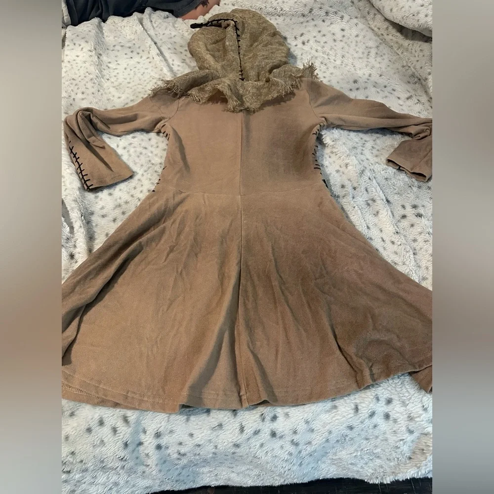 Disney The Nightmare Before Christmas Brown Costume with Green Lining - Picture 4 of 6